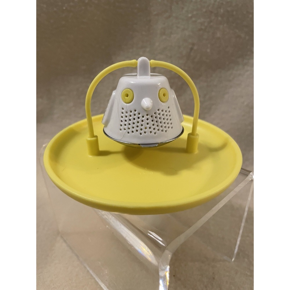 Cute Pampered Chef Tea Bird Infuser Yellow #1791 Loose Tea Strainer Basket